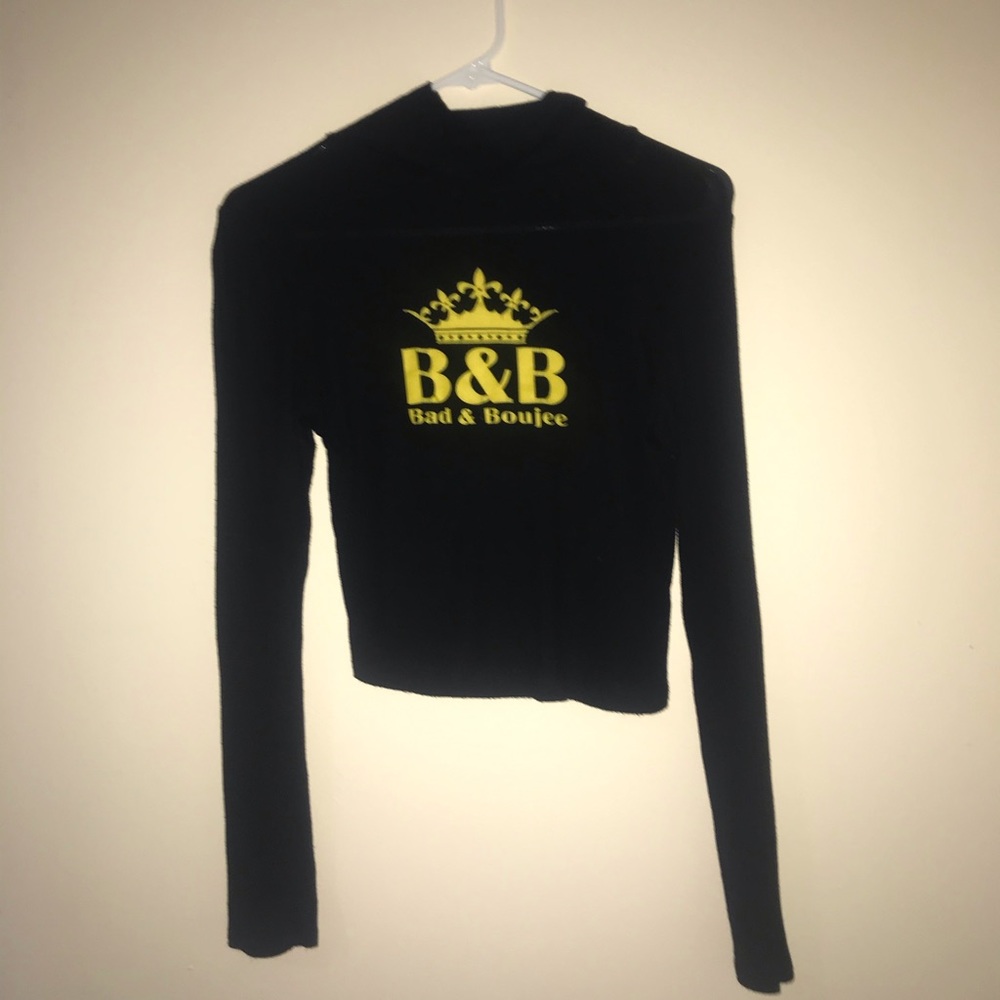 A Turtle neck crop top